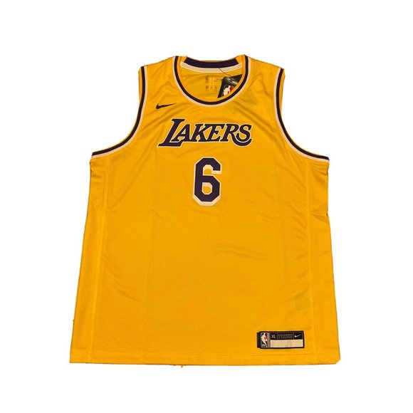 Nike LeBron James #6 Los Angeles Lakers Swingman Jersey Boy's Size XL